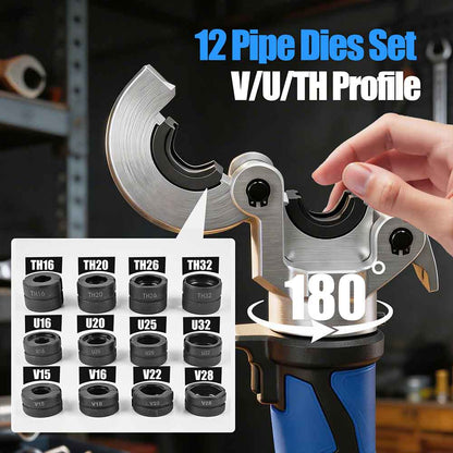 Hydraulic Maltilayer Crimping Tool, V+U+TH Complete Kit, Battery Multilayer Pliers 301B