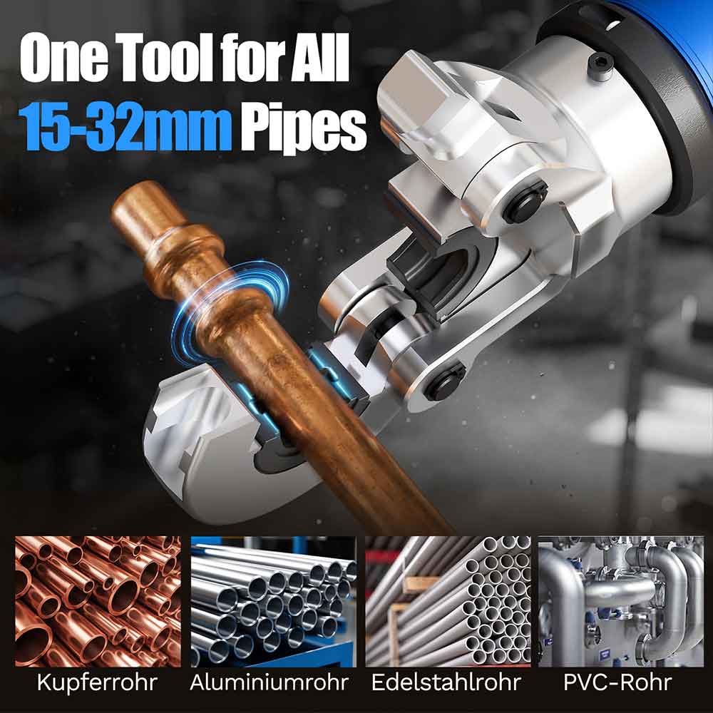 Hydraulic Maltilayer Crimping Tool, V+U+TH Complete Kit, Battery Multilayer Pliers 301B
