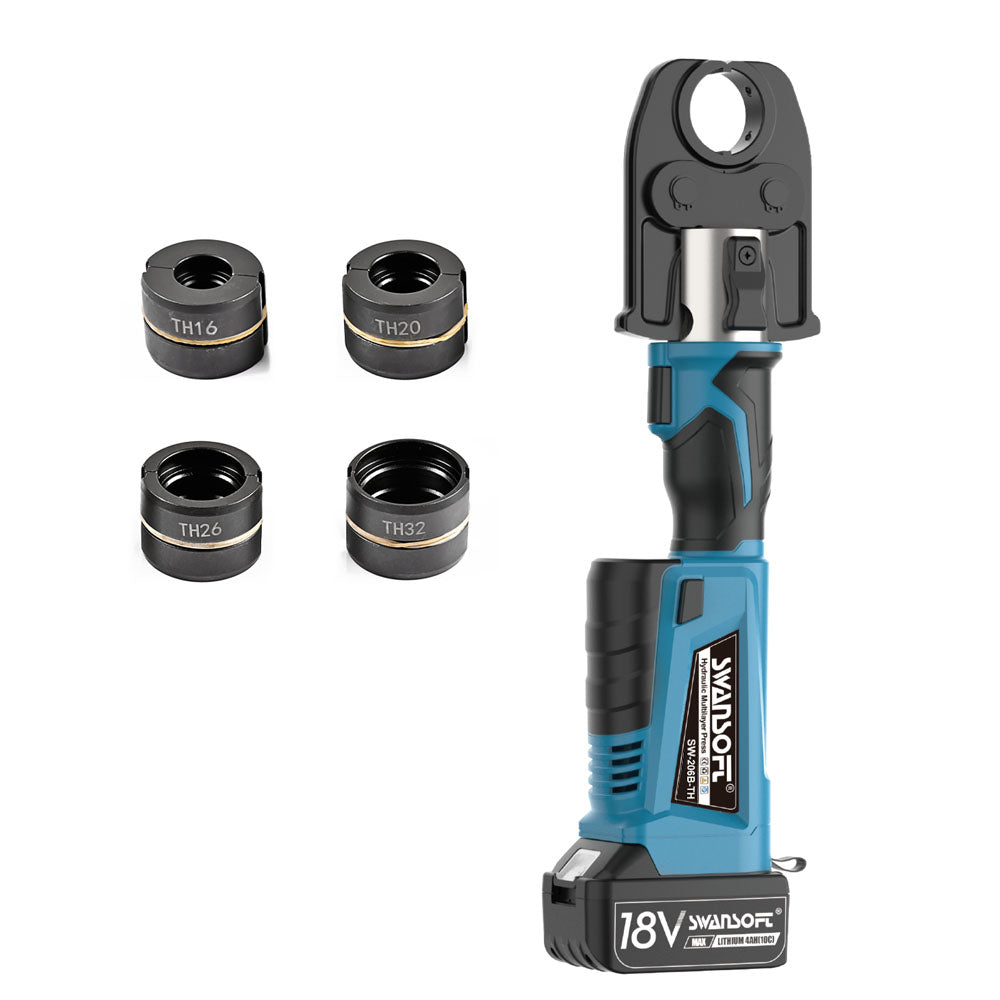 Multilayer Pipe Press Tool with Interchangeable Dies | Quick-Change U, TH, V Profiles 206B