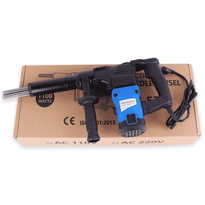 SWANSOFT Electric Needle Scaler, 1100W High-Power Pistol Grip Needle Scaler, Industrial Grade Needle Scaler for Removal of Rust, Weld Slag and Paint