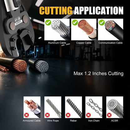 2-in-1 Hydraulic Electric Cable Crimping/Cutting Tool SW-2130