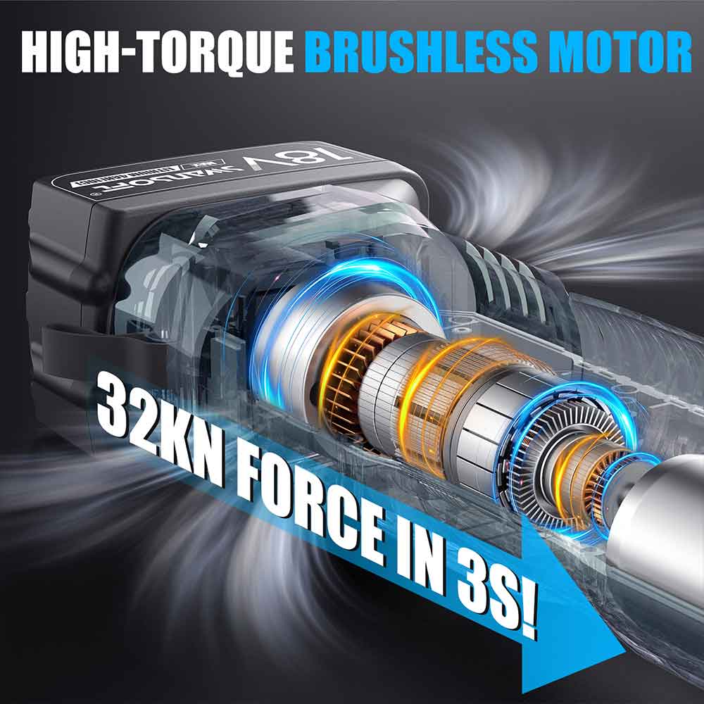 Heavy-Duty Hydraulic Pipe Press Tool, 32KN Battery Pipe Crimping Tool, V/M Contour Type|SW-20032-V4