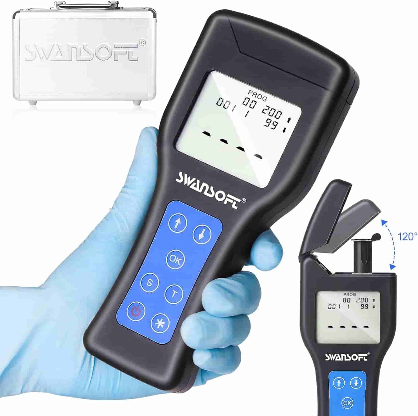 Portable ATP Fluorescence Detector, Handheld Surface Cleanliness Tester, ATP Rapid Detector (Swab Not Included)