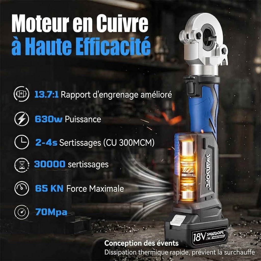 Hydraulic Maltilayer Crimping Tool, V+U+TH Complete Kit, Battery Multilayer Pliers|SW-301B