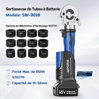 Hydraulic Maltilayer Crimping Tool, V+U+TH Complete Kit, Battery Multilayer Pliers|SW-301B