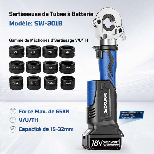 Hydraulic Maltilayer Crimping Tool, V+U+TH Complete Kit, Battery Multilayer Pliers|SW-301B
