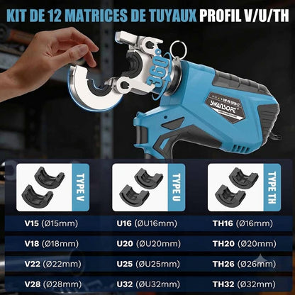 Hydraulic Multilayer Press Tool with V/U/TH Contours, 65KN Professional Crimping Pliers|SW-302A