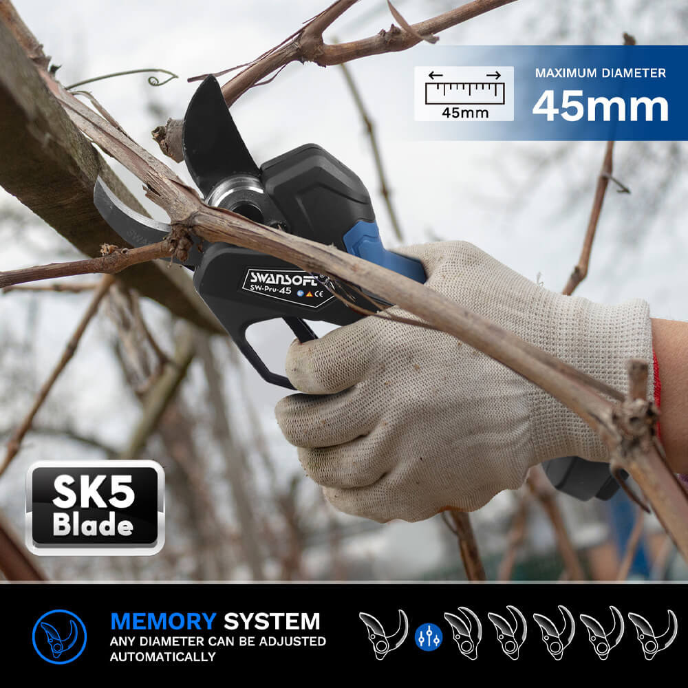 Electric Pruning Shears, 1.75' Cordless Pruners Shears, 1150W Tree Branch Pruner PRU45