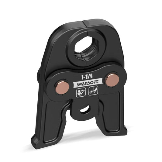 Black press jaws on a white background